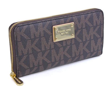 michael kors jet set zip around continental|michael kors wristlet purse.